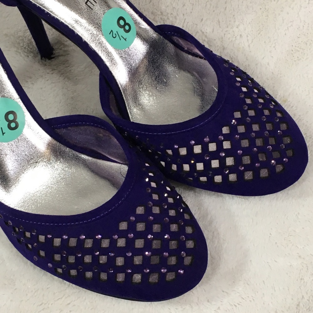 Rampage Size 8.5 Junior Purple Heels